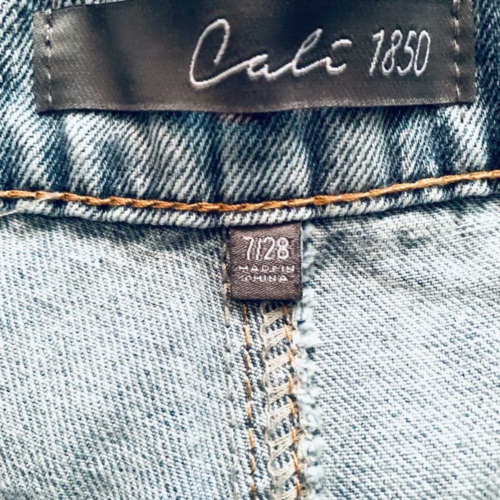 Denim Shorts by Cali 1850 • Rope Drawstring • Belt Loops • NWT • Sz 7 - Picture 7 of 14